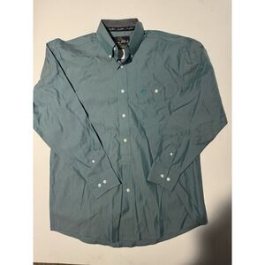 Wrangler George Strait Collection Men's Red Full Button Dress Shirt Size XL